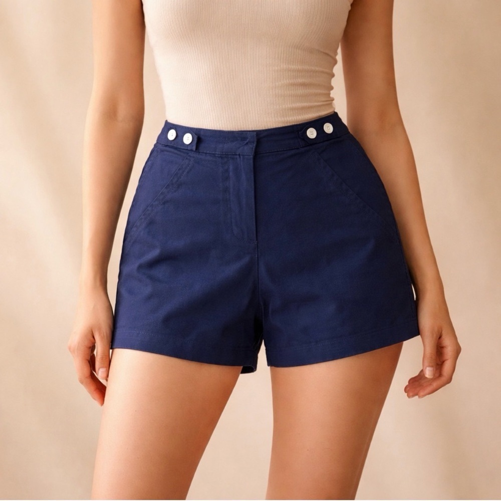 Soho Apparel High Waist Navy Shorts Size 12